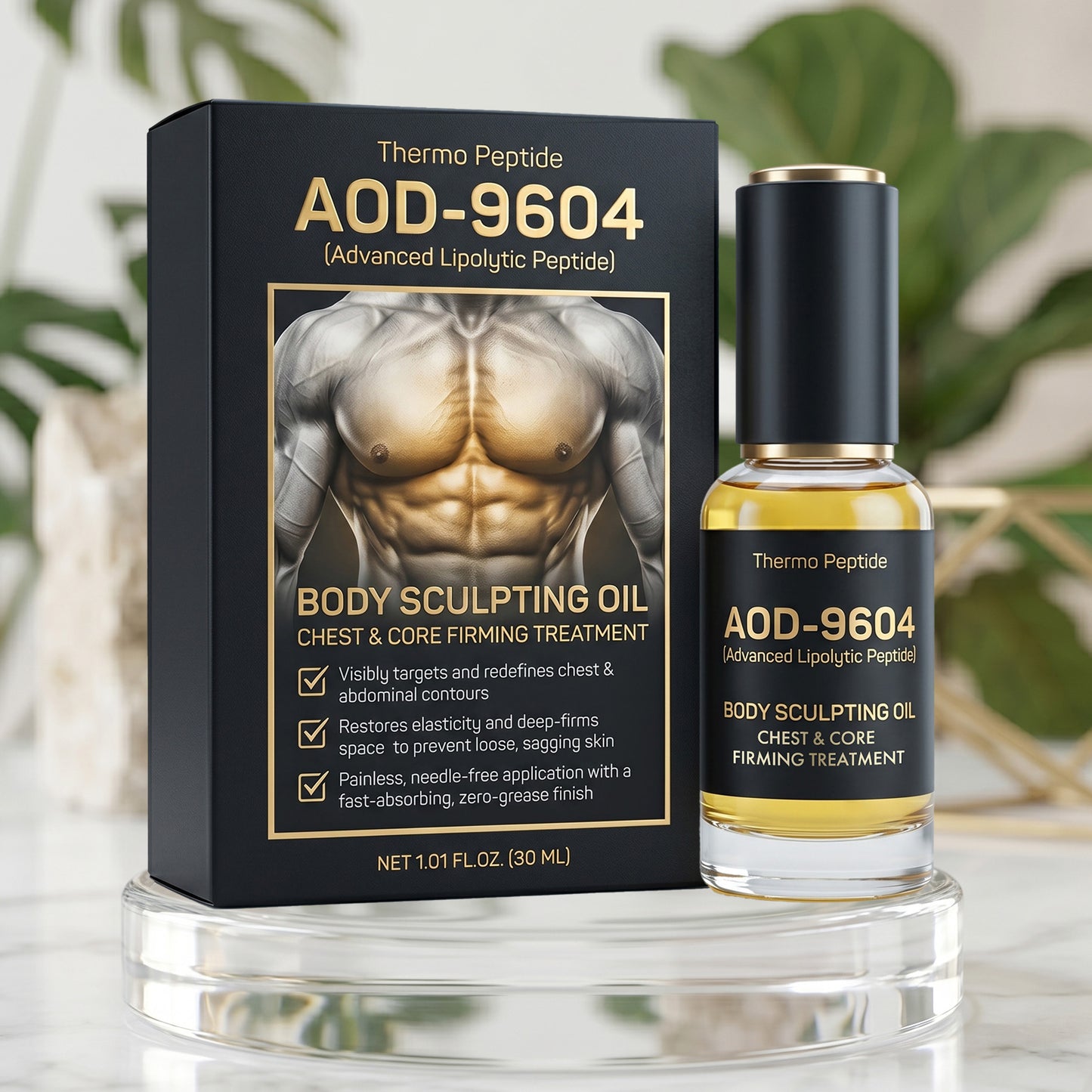 Pheromex® 📦Thermo Peptide Olio Scolpente per il Corpo Trattamento Rassodante per Petto e Core