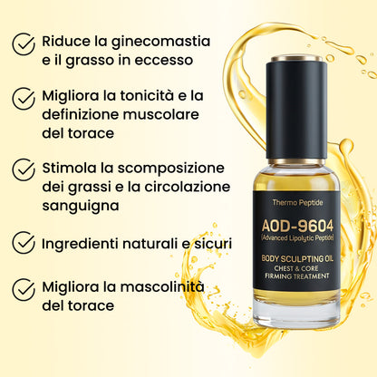 Pheromex® 💪🏻Thermo Peptide Olio Scolpente per il Corpo Trattamento Rassodante per Petto e Core